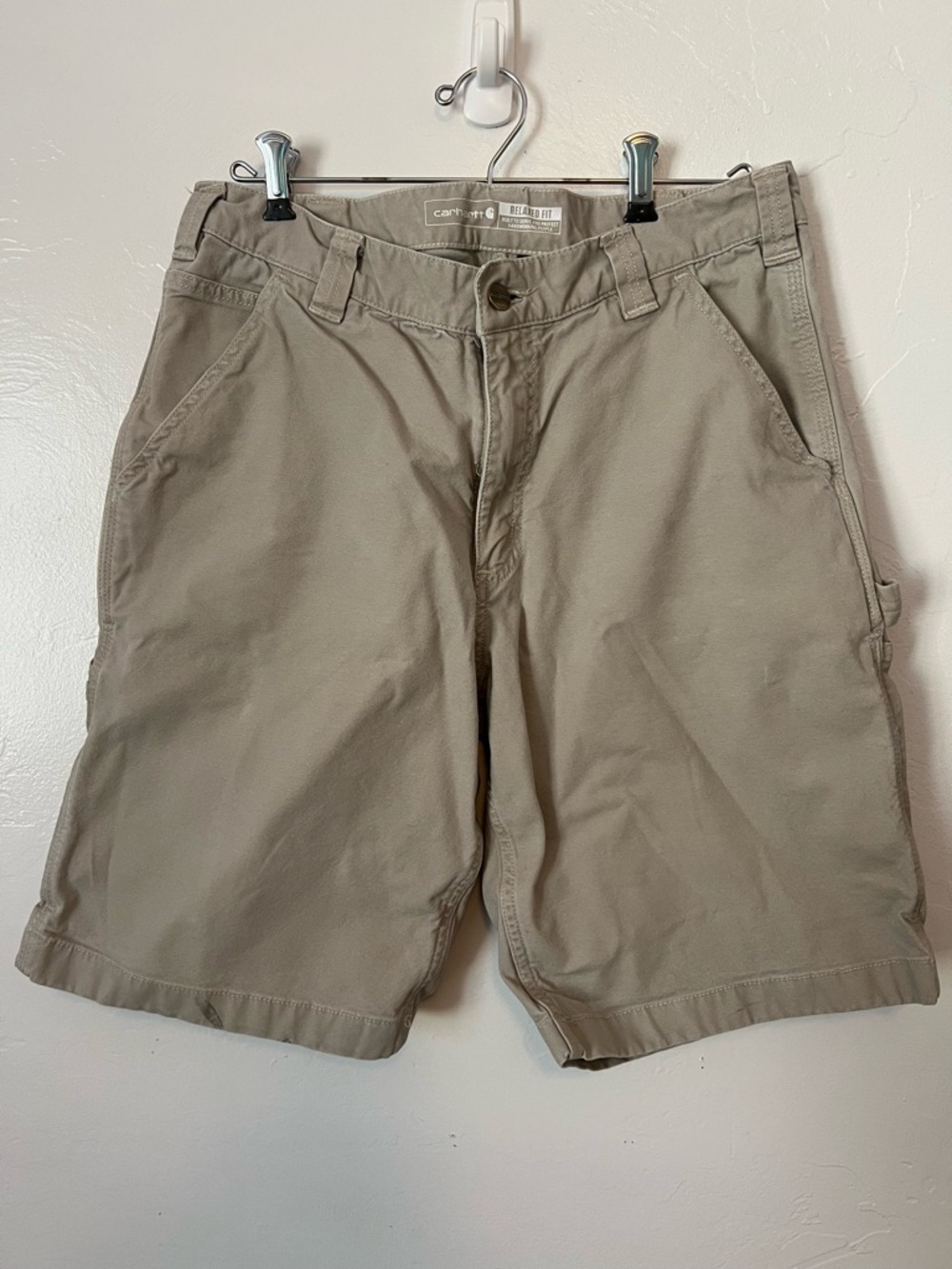 Carhartt Relaxed Fit Men's Khaki Work Shorts Size 34/11